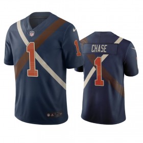 Miesten Cincinnati Bengals NFL Pelipaita Ja Marr Chase 1 Navy City Edition Vapor Limited